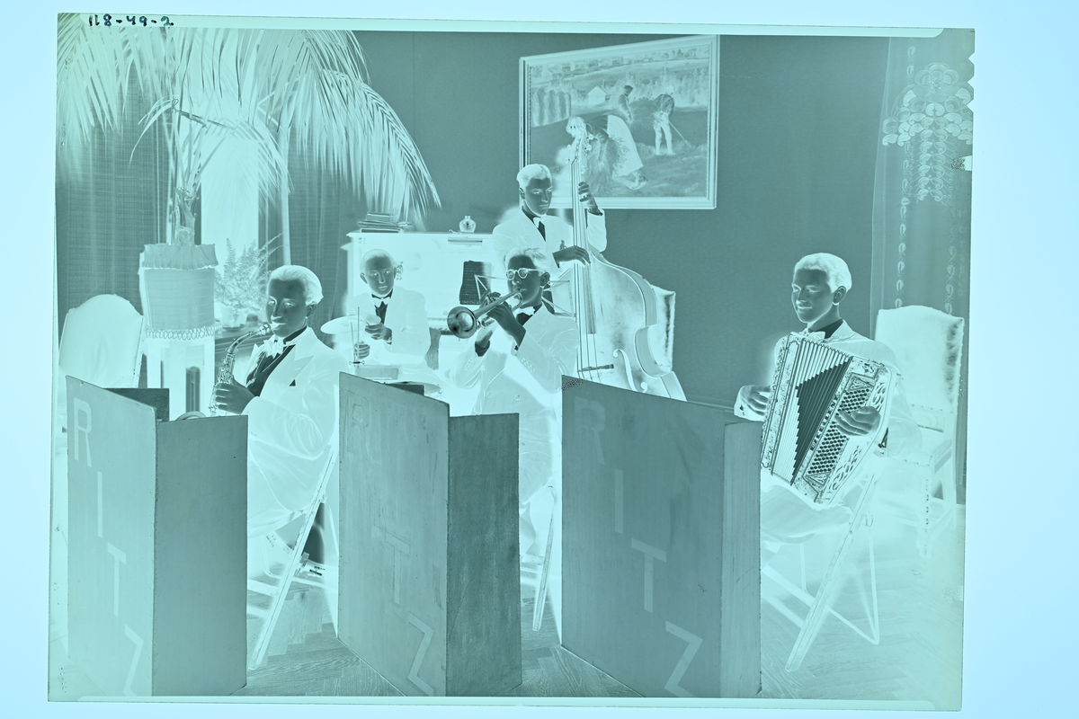 Unga musikanter i Ritz orkester.