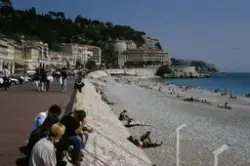 Strandpromenaden. Nice, Frankrike.