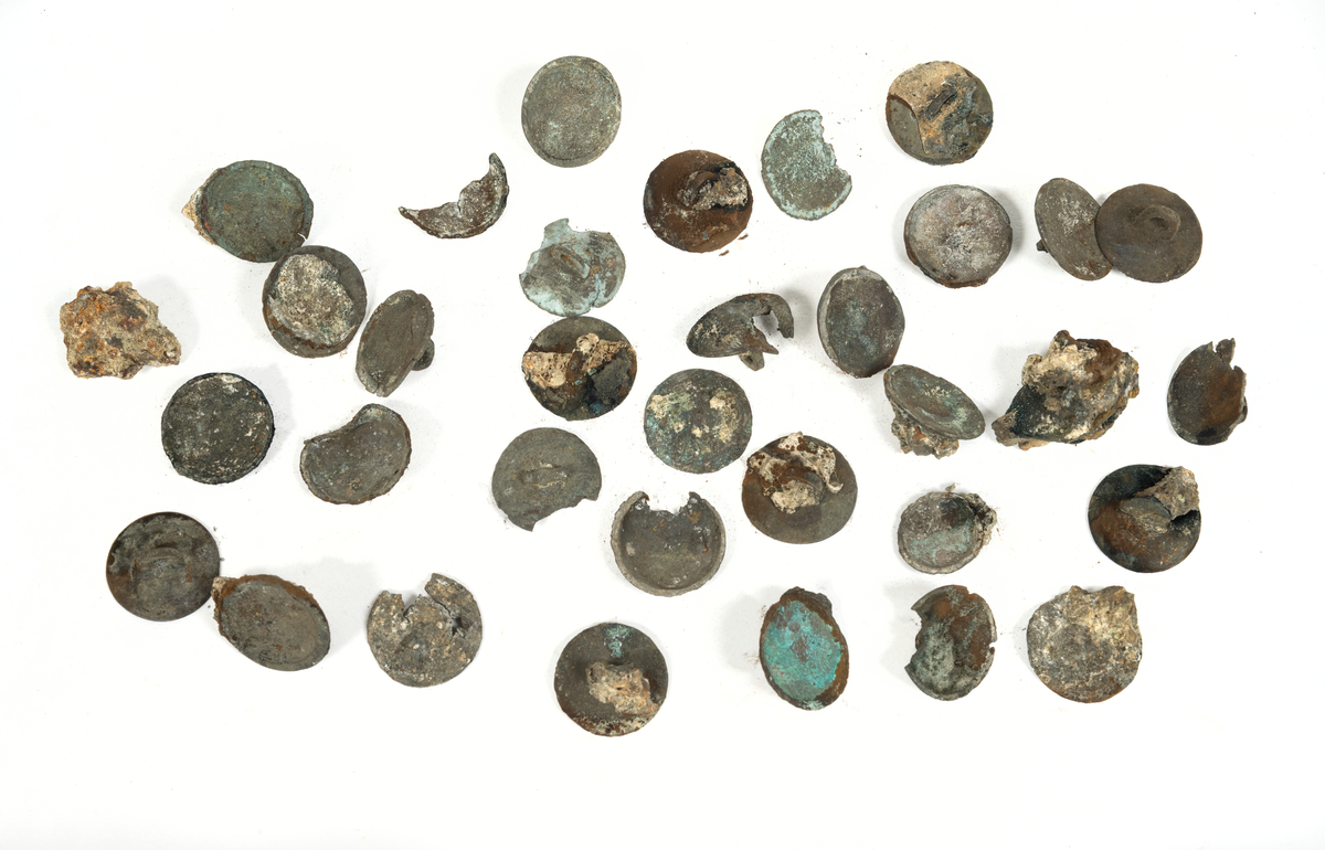 Knappar, fragmenterade.