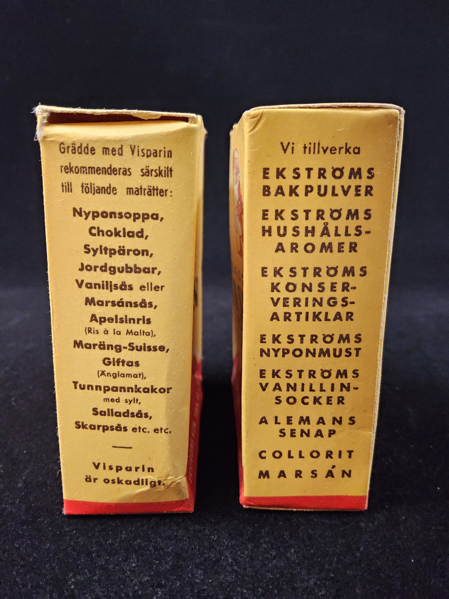 Förpackning, Vi-spar-in för grädde, Ekströms, tom.