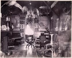 Interiør fra hjemmet til Aimar Grønvold og Gustav Storm på B