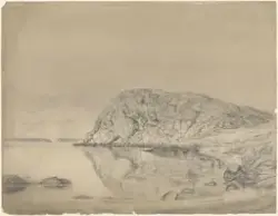 Korsviken fra Ladehammeren [Tegning]