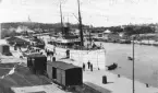 Söderhamns hamn i början av 1900-talet.