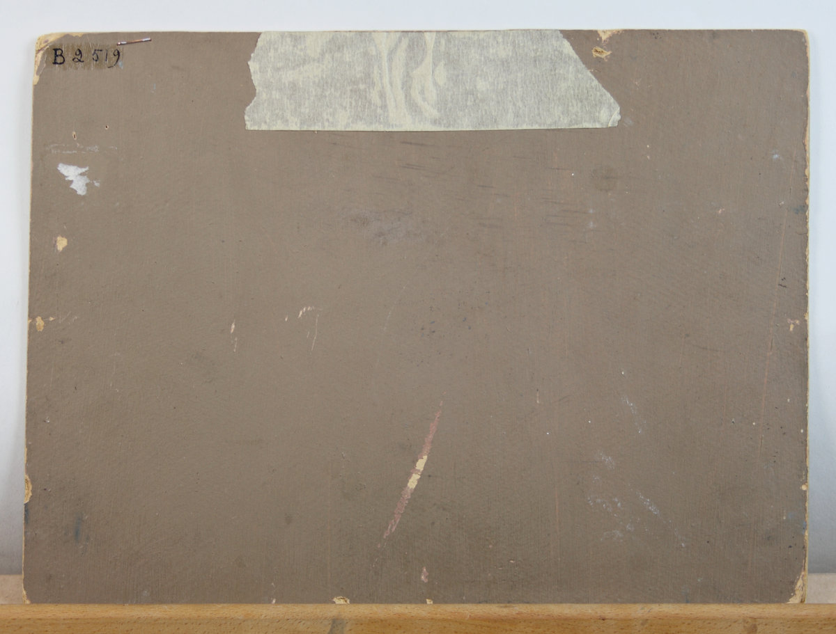 Oljemålning, Segelbåtar på vågigt hav.