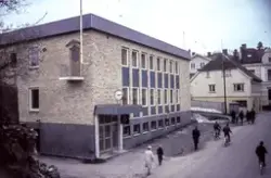 Kragerøs nye posthus, innvendig og utvendig. 1962. Ble steng