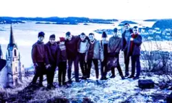 Guttegjeng på Skriverheia. 1960ca.