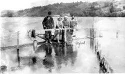 En norskamerikaner på besøk. Fra USA til Rolvsøy.