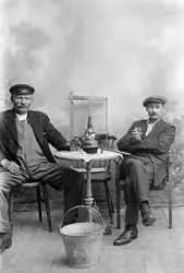 Portrett. To menn, Kristian Hansen, Storvik, og Torvald Olse