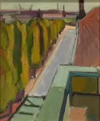 Utsikt från altan [Konstverk]