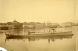 Minbåten GALDR till sjöss. Fartyget tillhörde den svenska fl