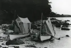 En dansk nattplats för S Nyberg och Landsborg den 24 juni 19