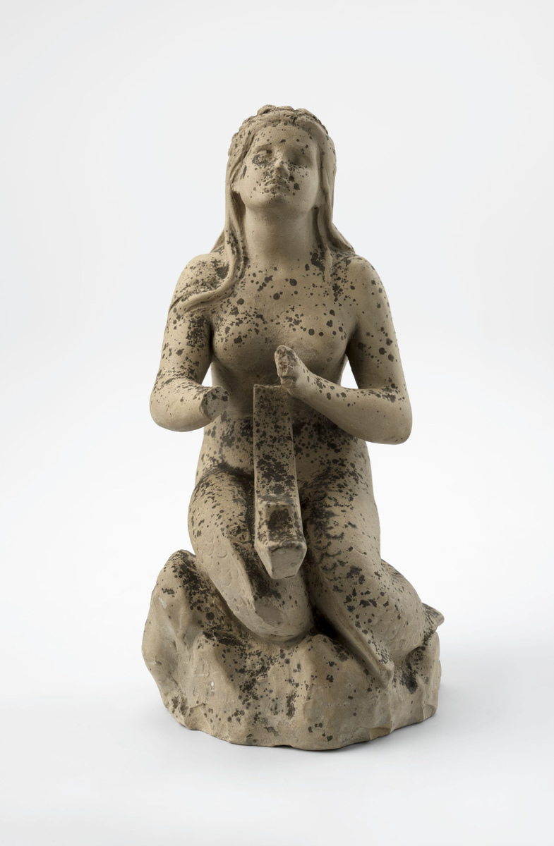 Havfrue med harpe [Statuett]