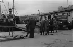 "Ambassadørtur 1954"..Kristiansund..Lastebilen er en fransk 