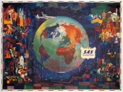 SAS The Global Airline [Reklameplakat]