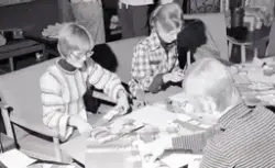 Juleforberedelser i Kvinneforeningen.