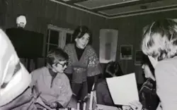 Juleforberedelser i kvinneforeningen.