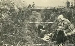 En reproduktion av Anders Zorns målning "Vårt dagliga bröd",