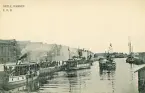Hamnen i Gävle, tidigt 1900-tal med ångfartyget 