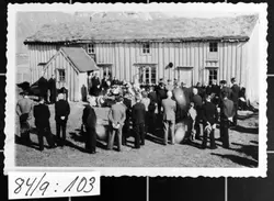 Fra begravelsen til Sofus Rist, Hadselsand 16. juni 1947.