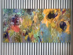 Sommer (valmue og solsikker) [Maleri]