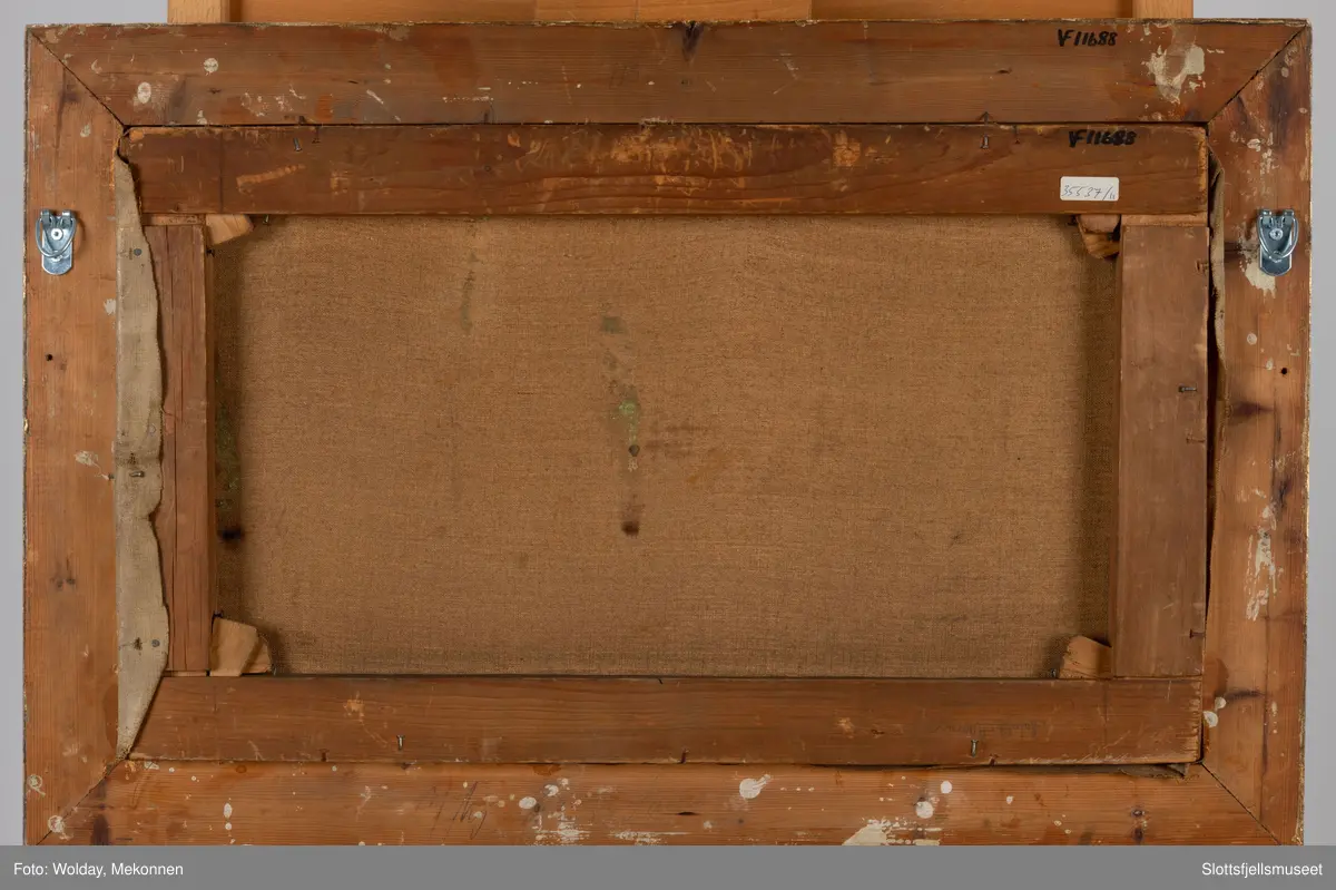 Utsikt fra malerens hjem, Slagen