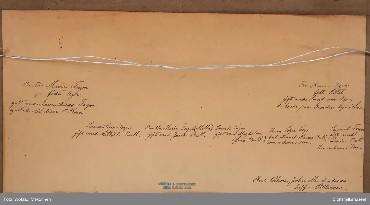 Silhuett av flere personer fra Foyn familien.