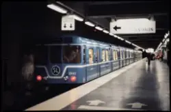 Näckrosens tunnelbanestation år 1977