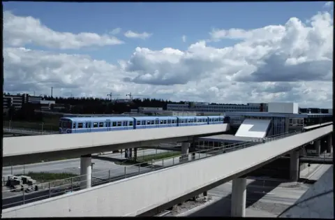 Kista tunnelbanestation år 1977