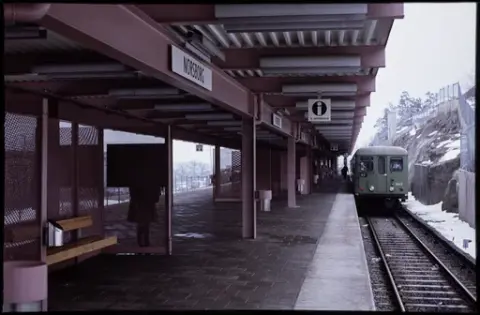 Norsborgs tunnelbanestation år 1978