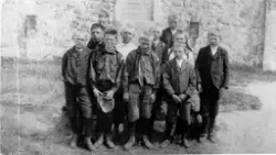 Speidere fra Hauge skole, Rolvsøy på tur til Fredriksten fes