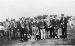 Muligens Hauge Muskkorps på Rolvsøy idrettsbane, Rolvsøy ca.