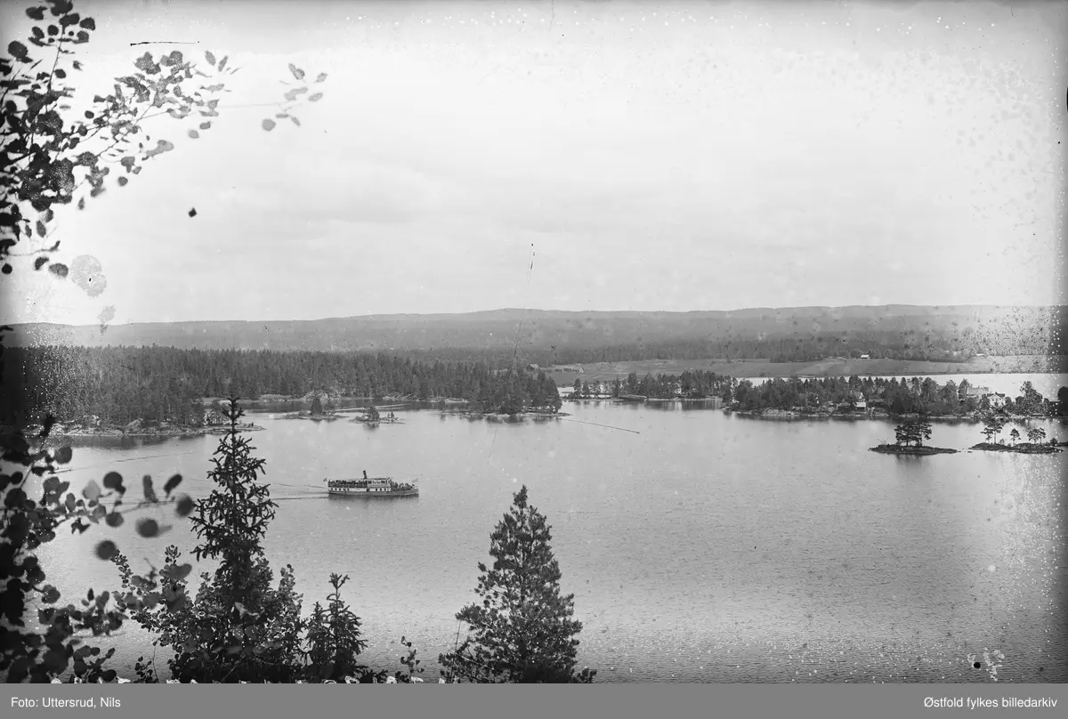 Oversiktsbilde av ds Turisten på Rødenessjøen, Ørje , Marker.