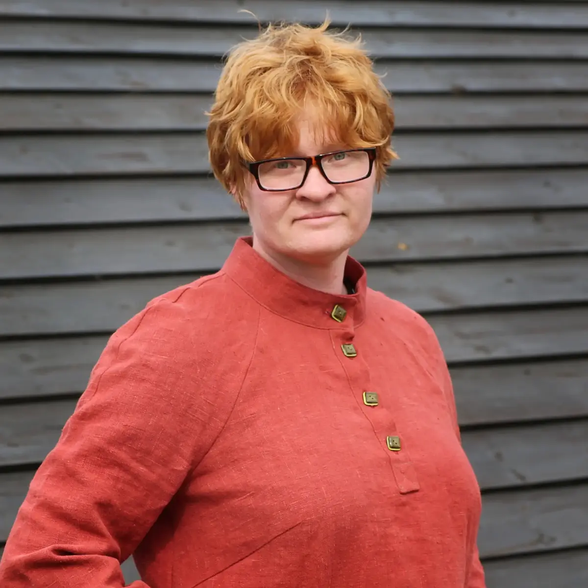 Portrett av Hildur, gartner ved urtehagen på Domkirkeodden