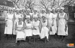 Skolkökskurs år 1924 i Rengsjö, med största sannolikhet på g