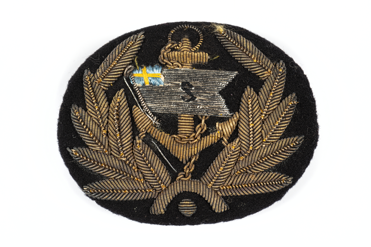 Mössmärke från Stockholms Rederi AB Svea.