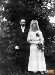 Okänt äldre brudpar, okänd plats