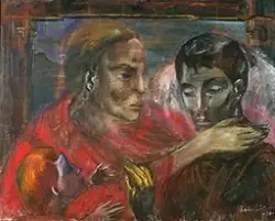 Hjem blindet [Maleri]