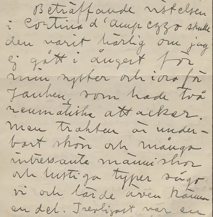 Brev fra Plom i august 1925.