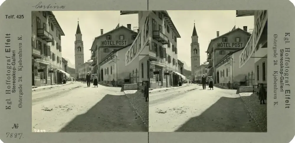 Cortina d'Ampezzo sommeren 1921. 