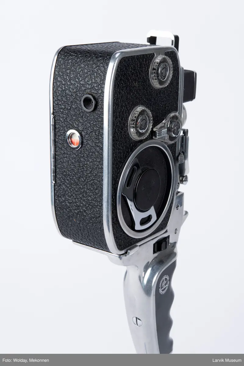 Håndholdt filkamera, filmspole, div. linser, filtre mm