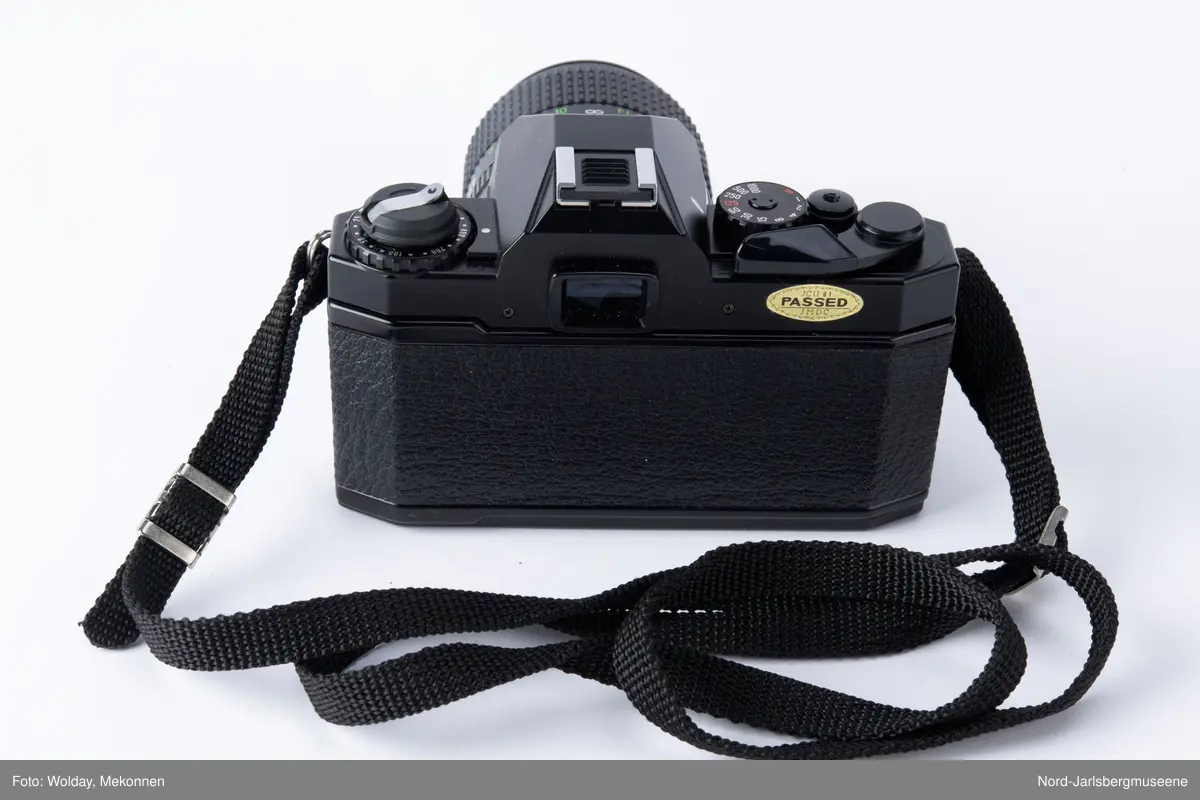 Kamera av typen Petri GX1, med bruksanvisninger og veske