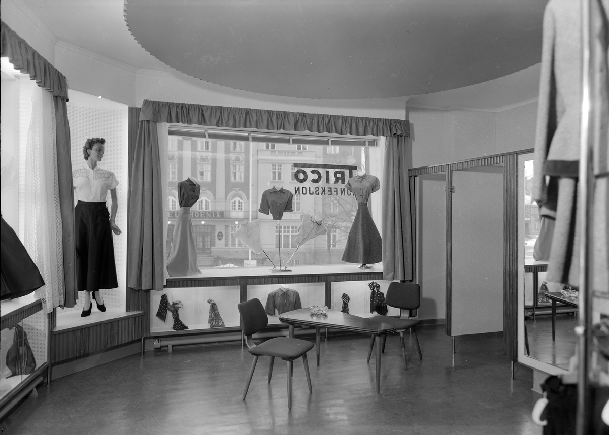 Trico, trikotagemagasinet, interiør