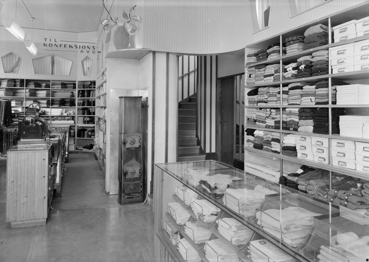 Trico, trikotagemagasinet, interiør