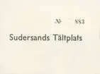 Familjen Erikssons tältsemestrar med bil på 1950- och 1960-talet. Biljett till Sudersands tältplats på Fårö, Gotland 1959.