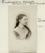 Porträtt daterat i september 1869 av Margareta Koskull. Hon var då sedan 1866 gift med bankdirektör August Theodor Lindencrona och bosatt i Stockholm. Född i Lommaryd som dotter till Carl Gustaf Koskull och Gustava Margareta Raab.