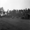 Idrottstävlingar på Värendsvallen, 1944.
Målgång i löpning för herrar.