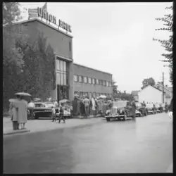 Kong Olav på besøk 19/9 1958
Union bruk
Utenfor administrasj
