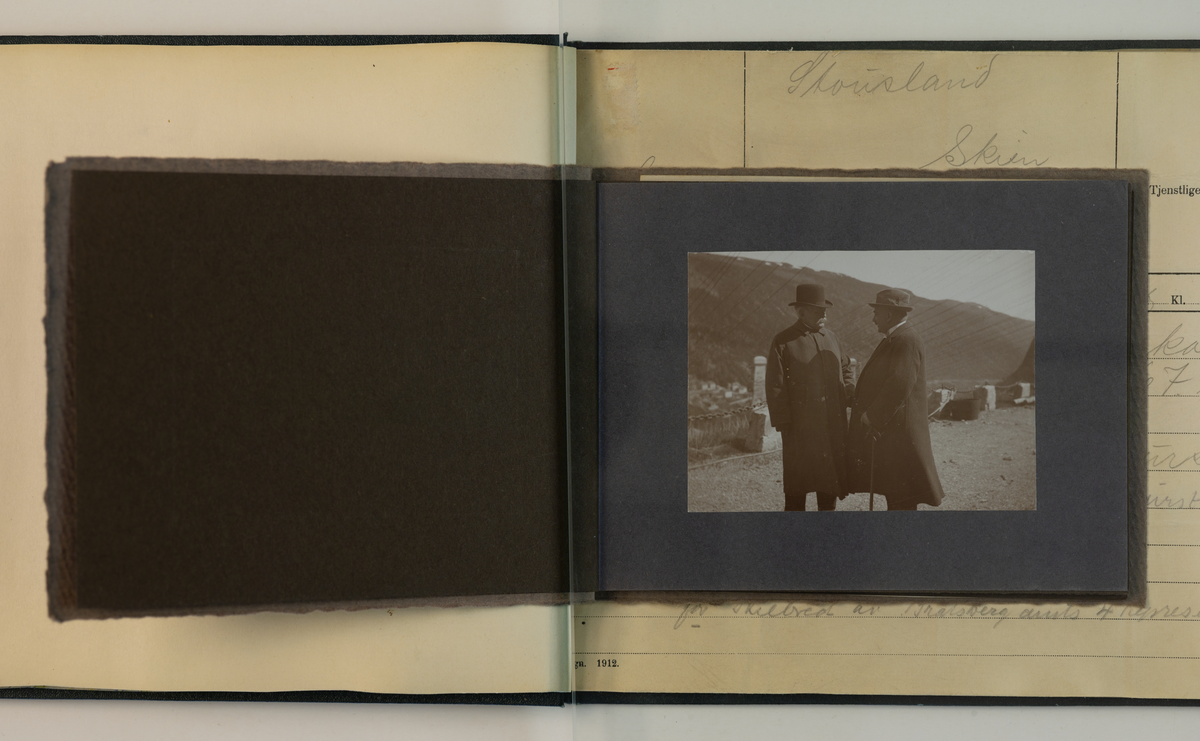 Fotografier av konsul Carl Stousland (1860 - 1941) på forretningsreise i Rjukan 1913