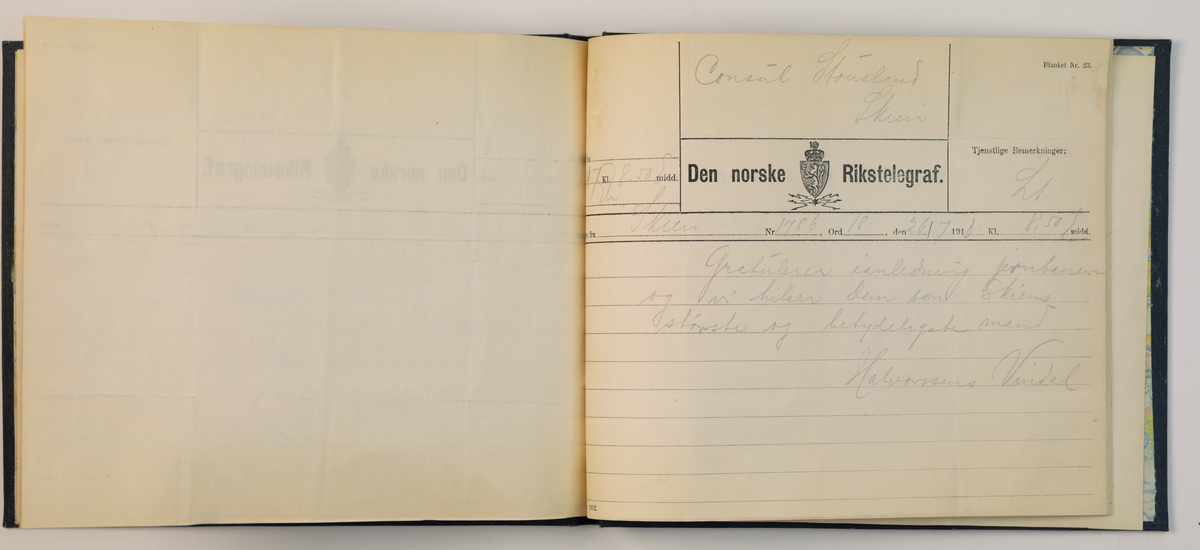 Fotografier av konsul Carl Stousland (1860 - 1941) på forretningsreise i Rjukan 1913