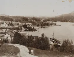 Tekst bak på bildet: Aaheim Ulefos Telemark.